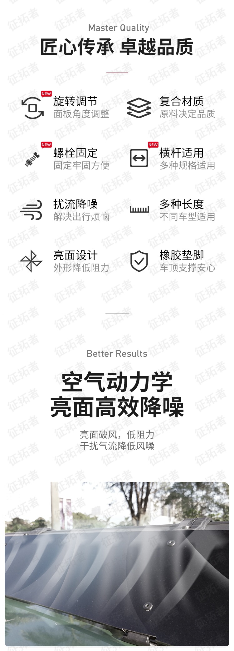 Roof Spoiler Car Deflector Car Luggage Rack Frame Roof Box Crossbar Windshield Roof Rack Universal