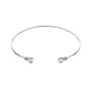 22-silver open double beads