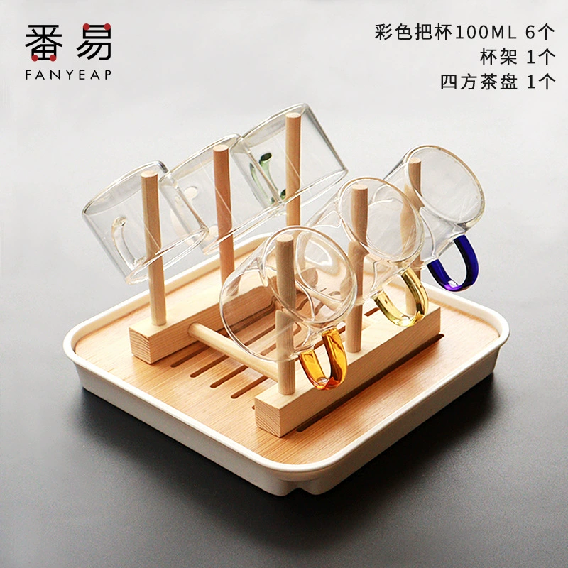 Бесплатная доставка/чашка/стекло/чай/малый A135-термостойкая прозрачная чашка для чая кунг-фу с ручкой
