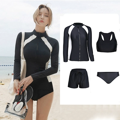 Раздельный длинный рукав для любимого, комплект, купальник, облегающий