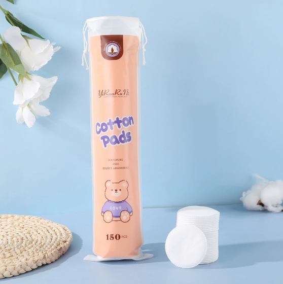 Absorción de agua suave sin pelusa compresa húmeda cuidado de la piel maquillaje redondo algodón no fácil de deformar removedor de maquillaje redondo desechable Algodón