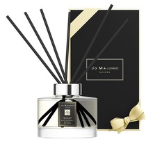 室内高级香薰藤条英国梨蓝风铃香薰蜡烛无火香氛生日伴手礼礼盒装