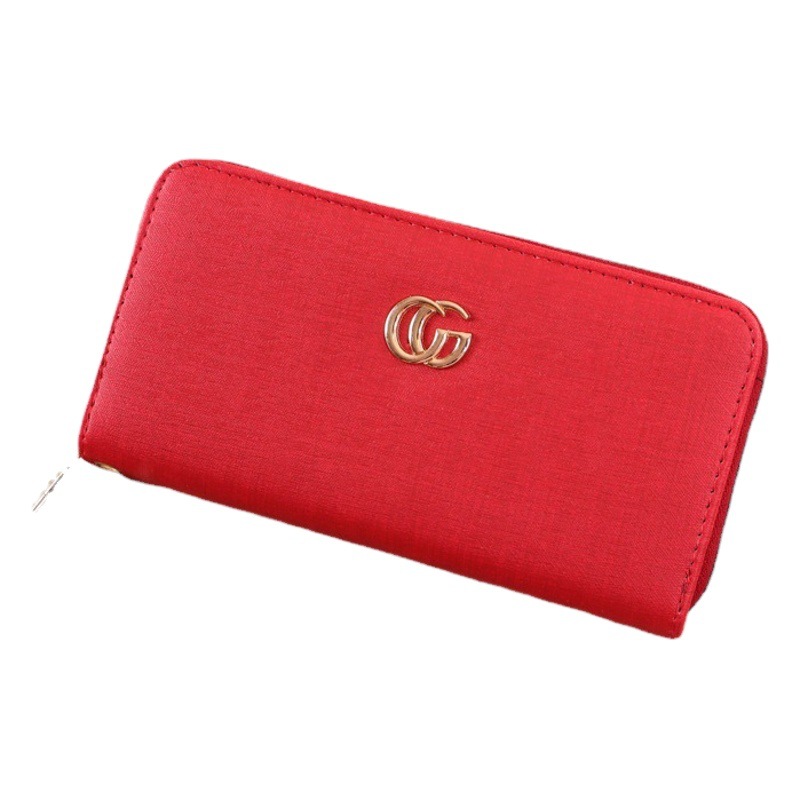 2023 nuevas mujeres de embrague moda calle tiro personalidad doble C grano fino gran capacidad diseño logo