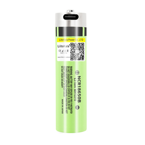 LiitoKala USB-34B 18650 3400mAh 3.7V lithium battery Type-C charging