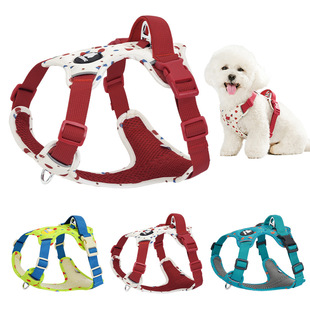 New Dog Harness Leash Vest-Style Harness for Small to Medium-Sized Dogs, Explosion-Proof Pet Leash for Bichon Frise and Corgi