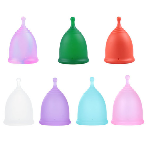 Cross-border silicone menstrual cup foldable cup instead of sanitary napkin tampon menstrual cup swimming cup
