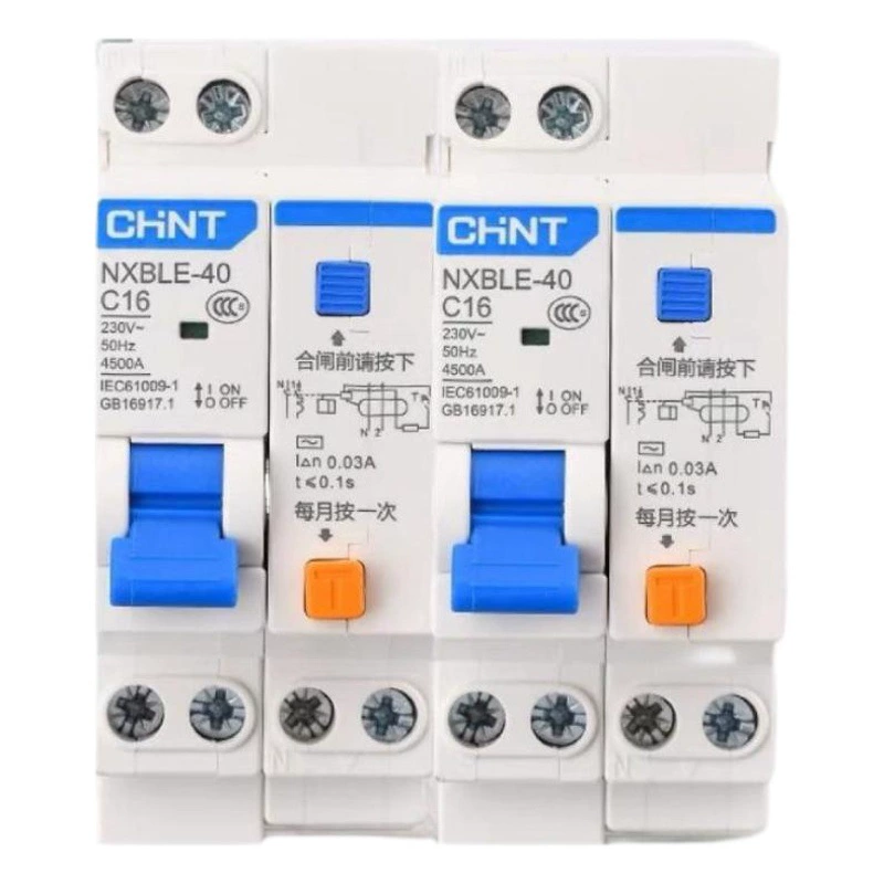 В наличии Миниатюрный автоматический выключатель утечки Chint NXB-32LE-C16 30MA1P + N оригинальные товары NXB-40L