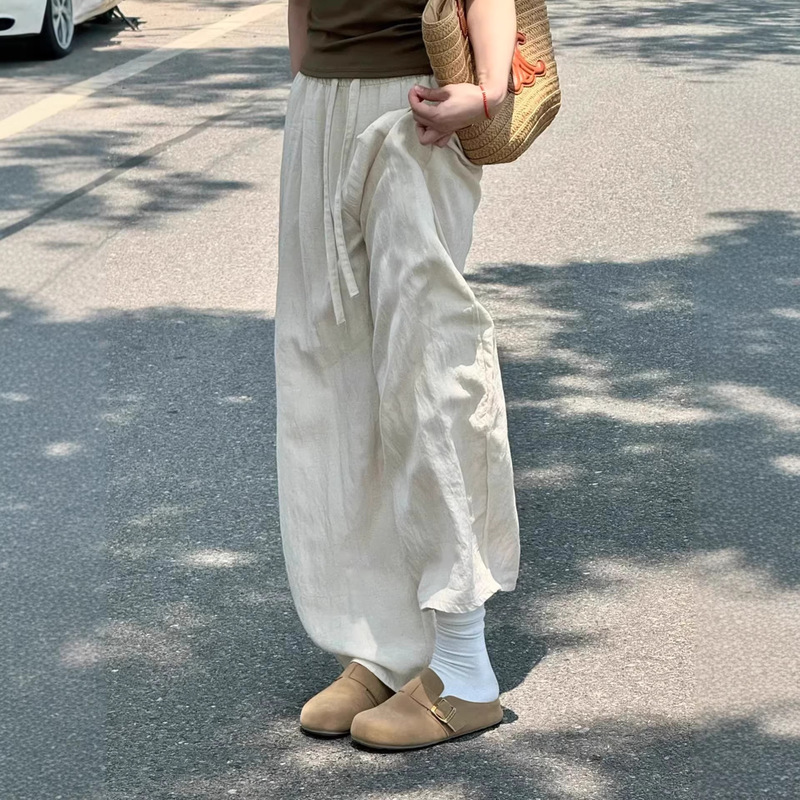 Old Money Style Summer 2026 New Thin Casual Pants for Women, Elegant and Versatile, Flattering and Slimming, Suitable for Work and a Relaxed Look