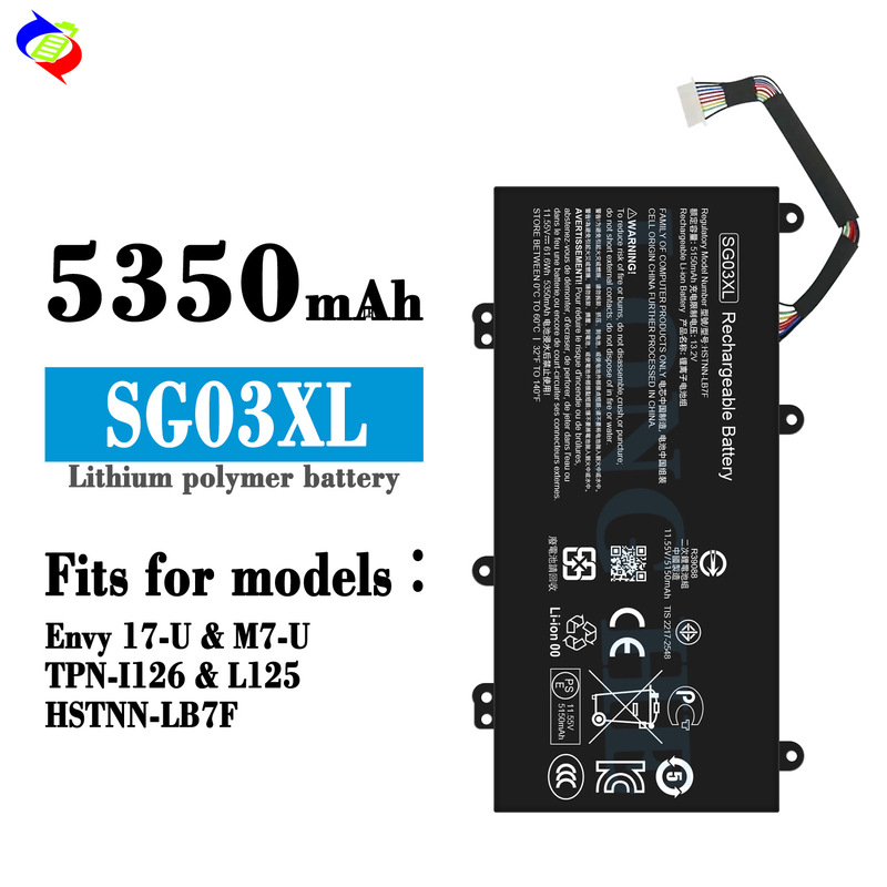 Suitable for Hp Envy 17-U/M7-U/Tpn-I126/L125 Laptop Battery Sg03Xl Factory Wholesale