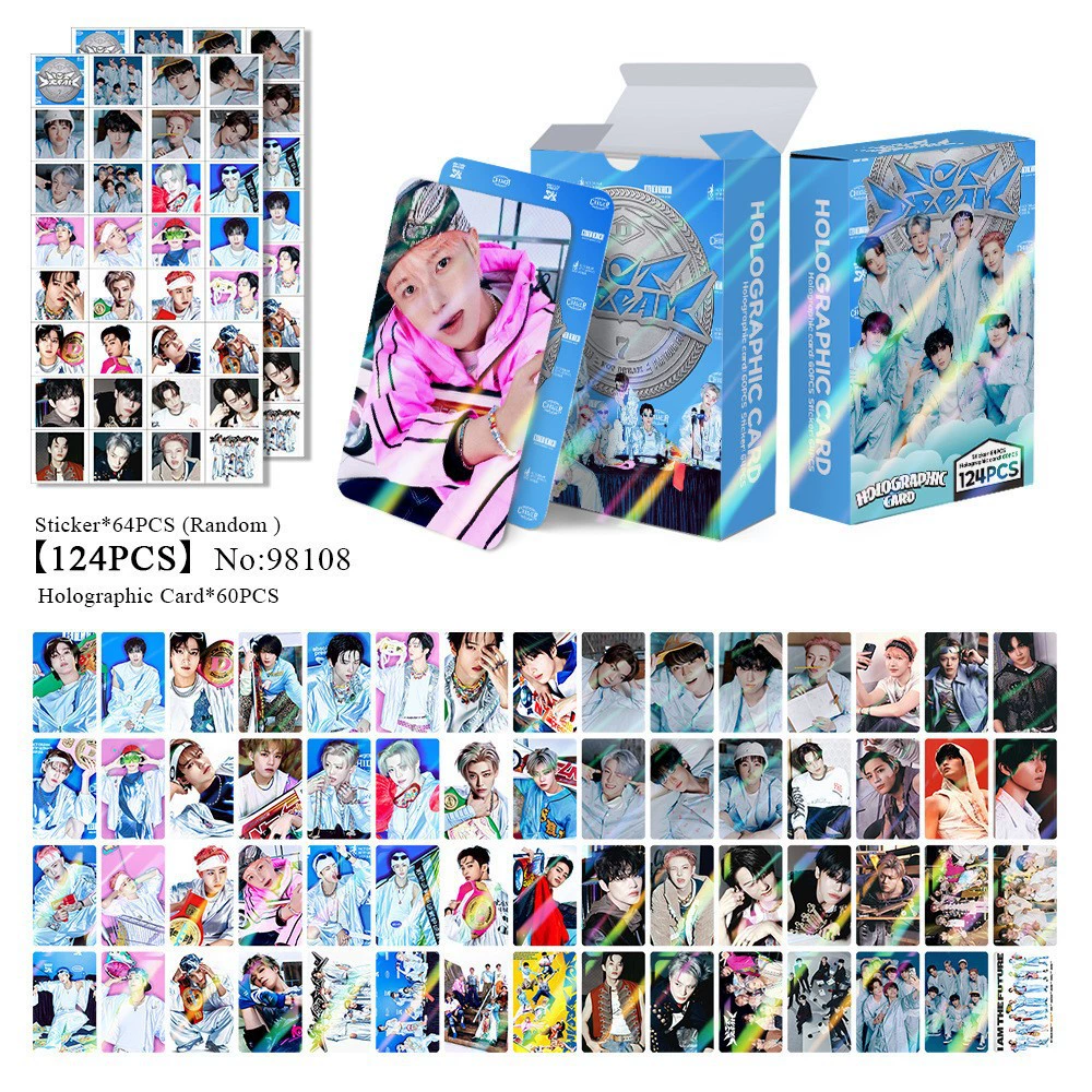 New Model Exclusively for Foreign Trade: 124 Holographic Cards, Total Chain Gidle Str Bptwice Celebrity Merchandise Lomo Small Cards