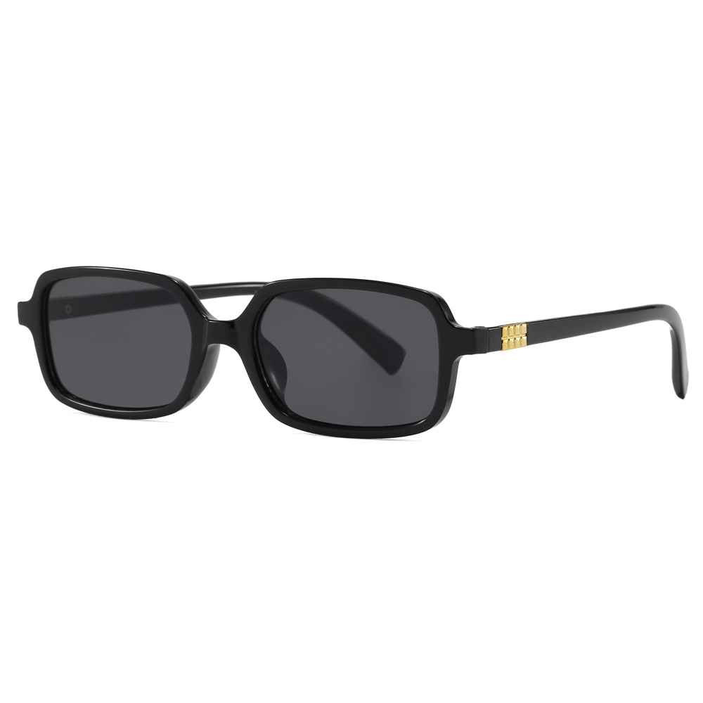 Gafas de sol cuadradas de montura pequeña, estilo retro y protección UV