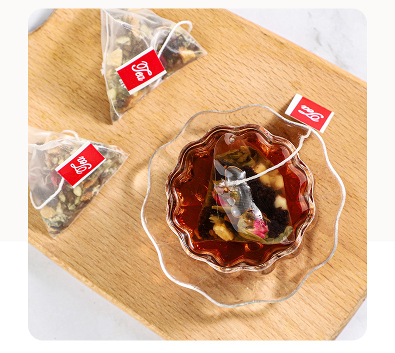 Apple Rose Lotus Leaf Tea 100g Cold Brew Triangle Tea Bags Herbal Wellness Tea details
