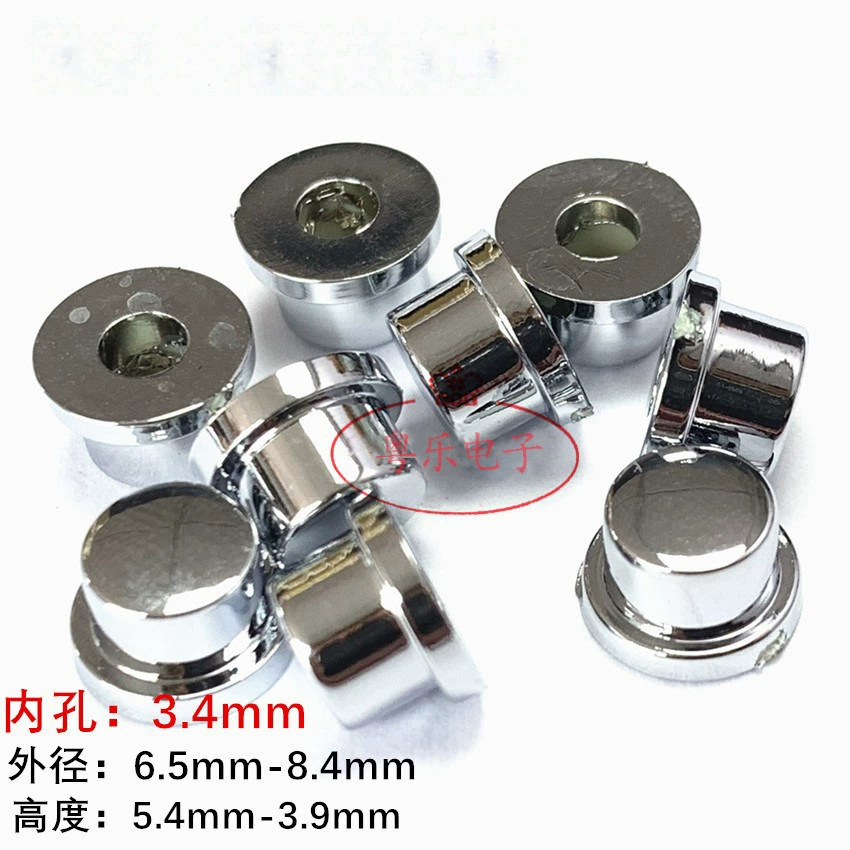 Электролитически покрытые колпачки для клавиш 6.5x5.3 с круглым отверстием, серия 6x6, тактовые переключатели, промышленного класса