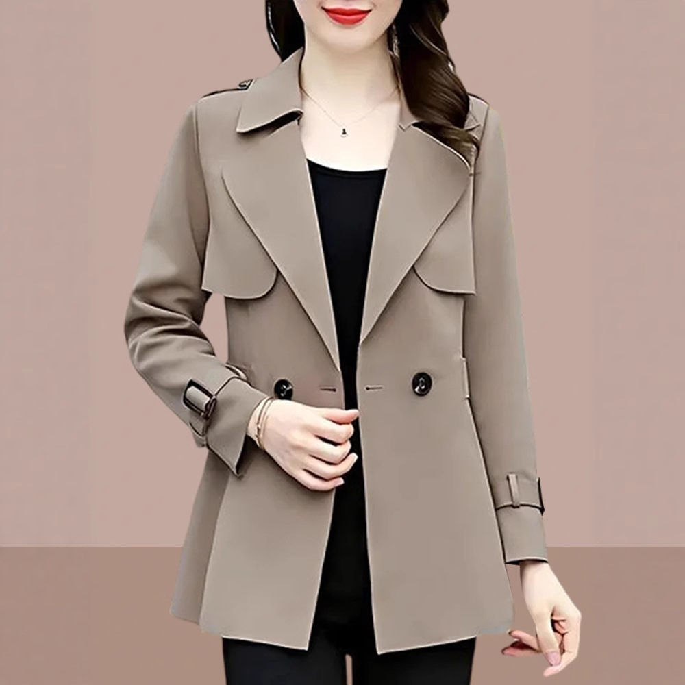 20256 New Style Women's Trench Coat, Mid-Length Coat for Petite Women, Trendy and Fashionable Hot Item This Year