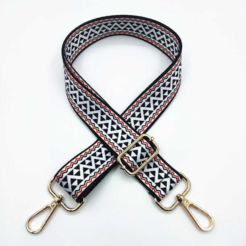 Polyester Color Block Bag Strap 75-130cm display picture 4