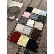 BEFORE SUNSET 日落-上新简约百搭中领针织上衣打底衫G25W-C1148