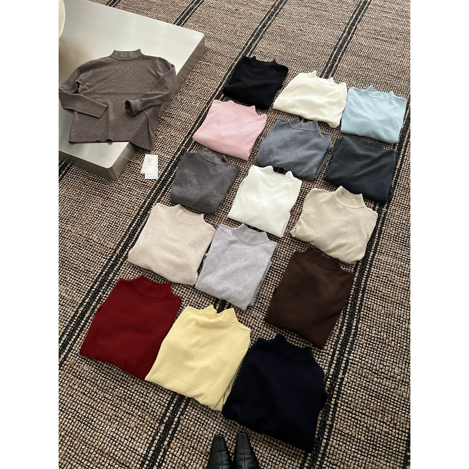 BEFORE SUNSET 日落-上新简约百搭中领针织上衣打底衫G25W-C1148