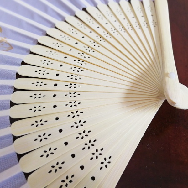 Ventilador DE BODA ligero transfronterizo pantalla de seda ventilador de la boda talla nuevo nombre y fecha de la boda