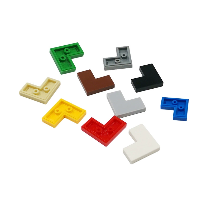 Совместим с Lego мелкозернистыми деталями строительных блоков 14719 2x2 угловая световая пластина, угловая панель, 1 килограмм