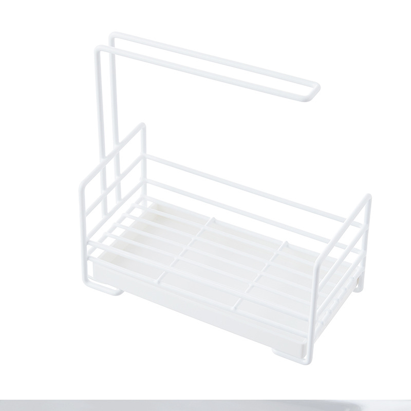 厨房整理架海绵沥水收纳架 水池置物架 厨房水槽台面清洁抹布架子