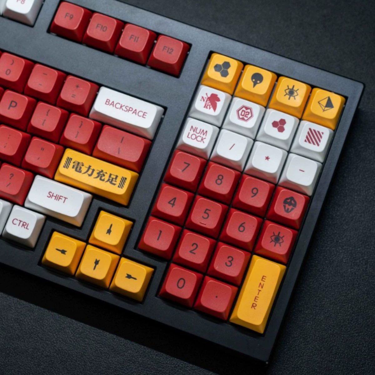 Unit 2 theme XDA highly PBT sublimation keycap comic contrasting color customizable keyboard cap