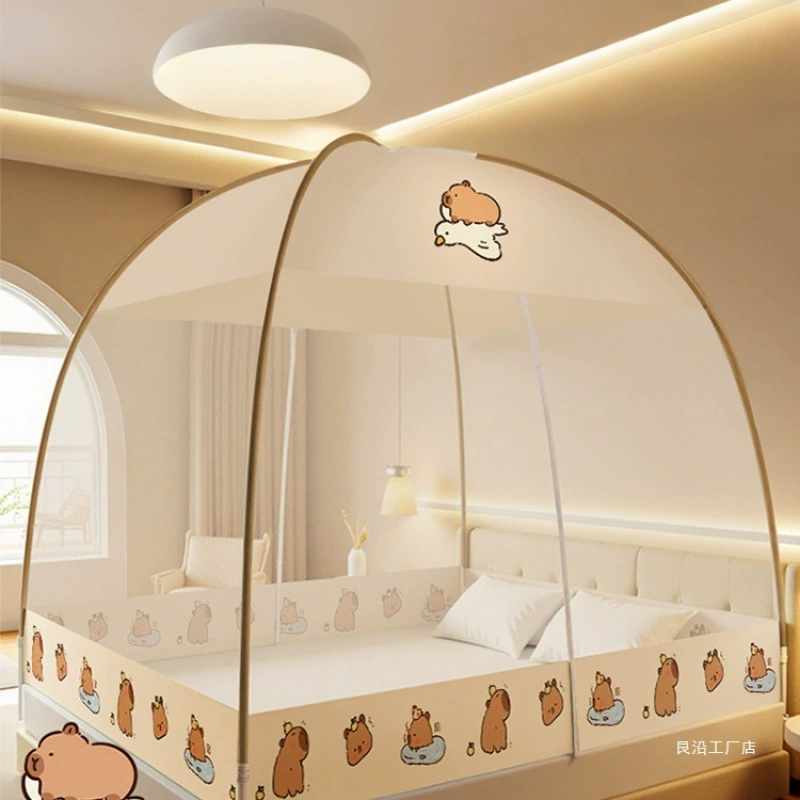 Монгольская юрта, москитная сетка без установки, полное покрытие для дома, спальни, новая детская односпальная кровать с полным дном, сетка с рисунком против падения