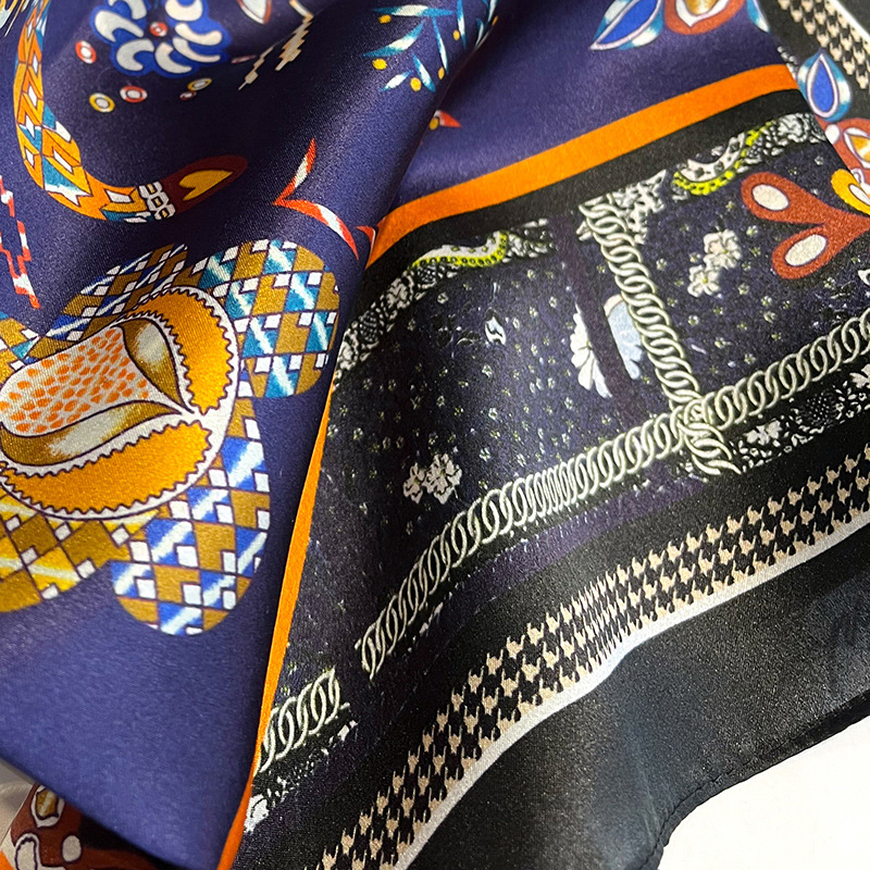 Ethnic retro silk scarf