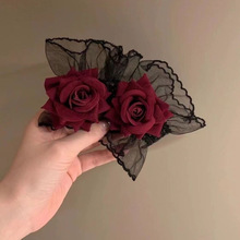 手环洛丽塔玫瑰花暗黑系玫瑰花蕾丝手环女手腕套手链lolita洛丽塔