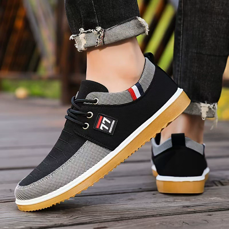 Сухожильная подошва, старая Пекинская Тканевая обувь, мужская повседневная обувь, одиночная обувь, нескользящая износостойкая обувь оптом, дышащая мужская обувь среднего и пожилого возраста