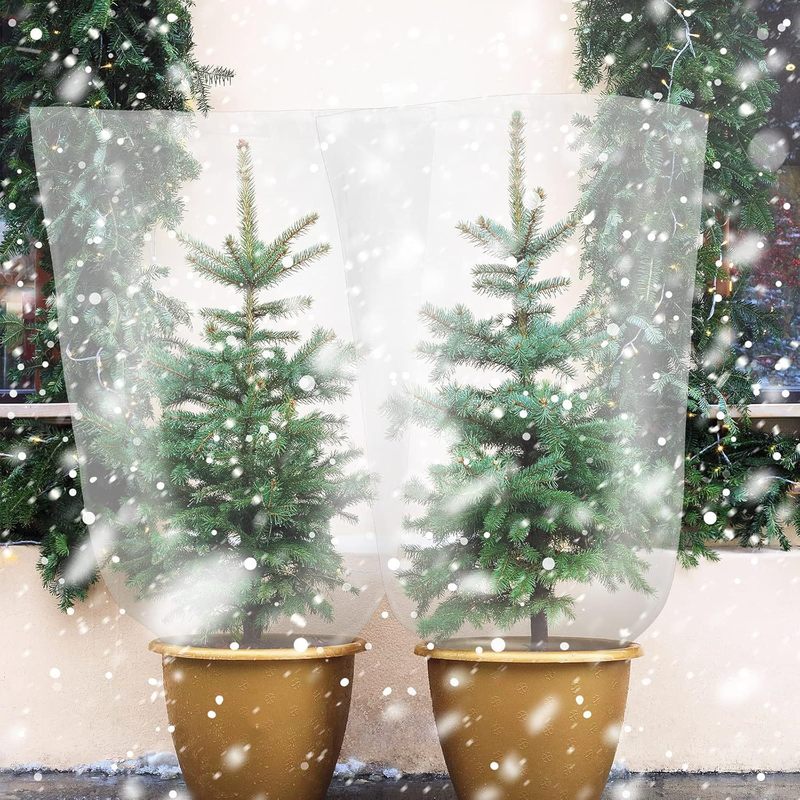 亚马逊热销冬季植物保暖PE加厚透明隔热保温膜果蔬防水防霜保护罩|undefined