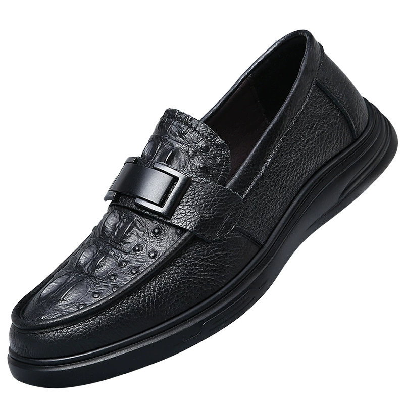 苹果/APPLE Trend loafers, shoes for leisure for leather shoes, natural leather, Korean style