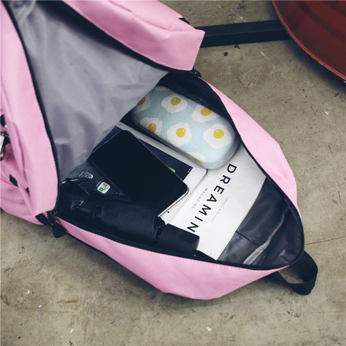 New backpack men's large capacity couple backpack college high school student school bag campus travel trendy double back