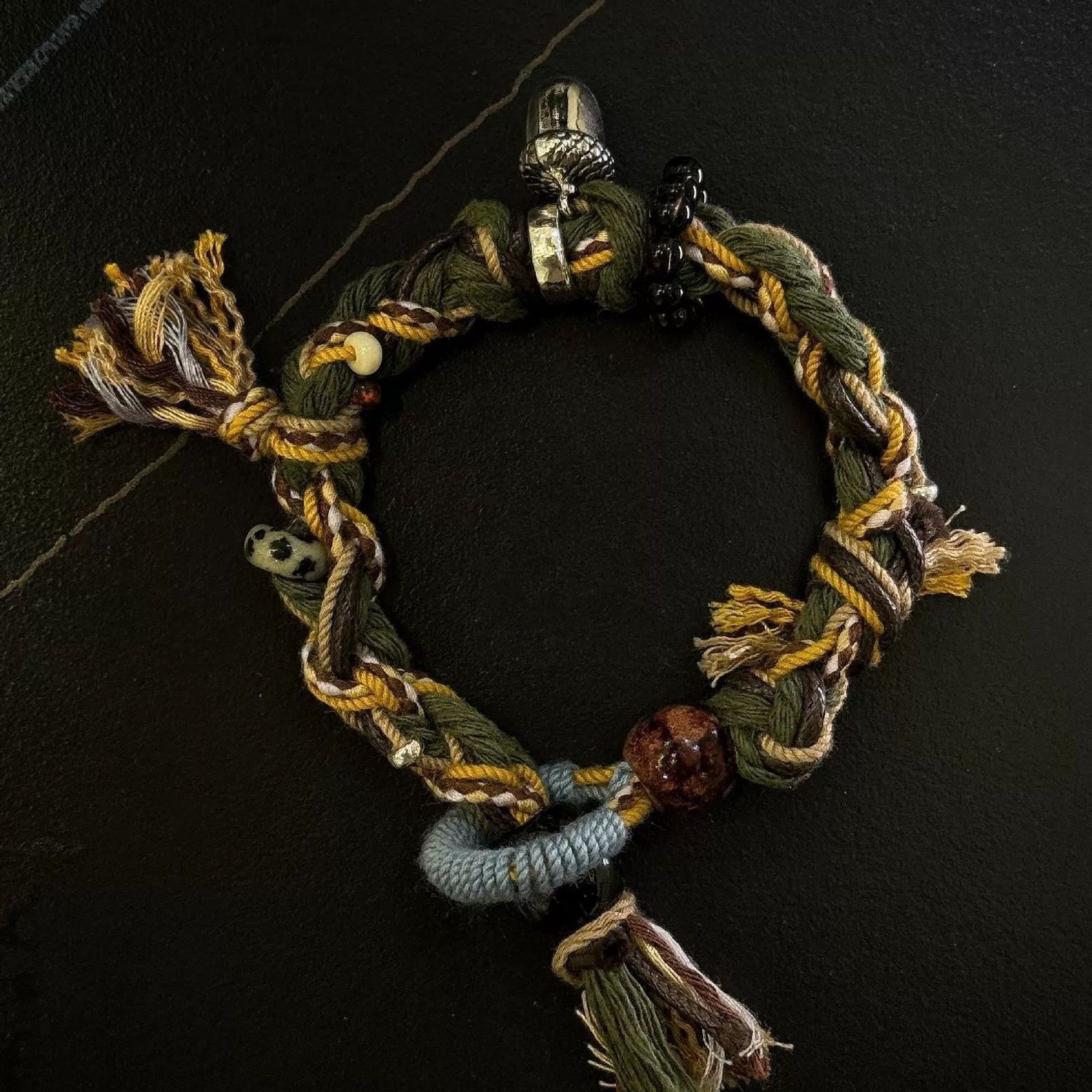 Sami Forest Ring Bracelet Woven Rope Bracelet Xizang Ethnic Style Handmade Woven Bracelet