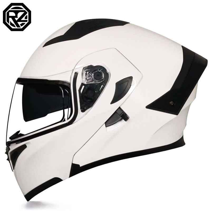 Orz nuevo casco de motocicleta casco para hombre casco para mujer locomotora casco completo Xia 3C certificado doble lente cuatro estaciones universal