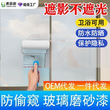 玻璃磨砂漆卫生间客厅厨房专用雾面遮光防窥漆涂料环保防晒玻璃漆