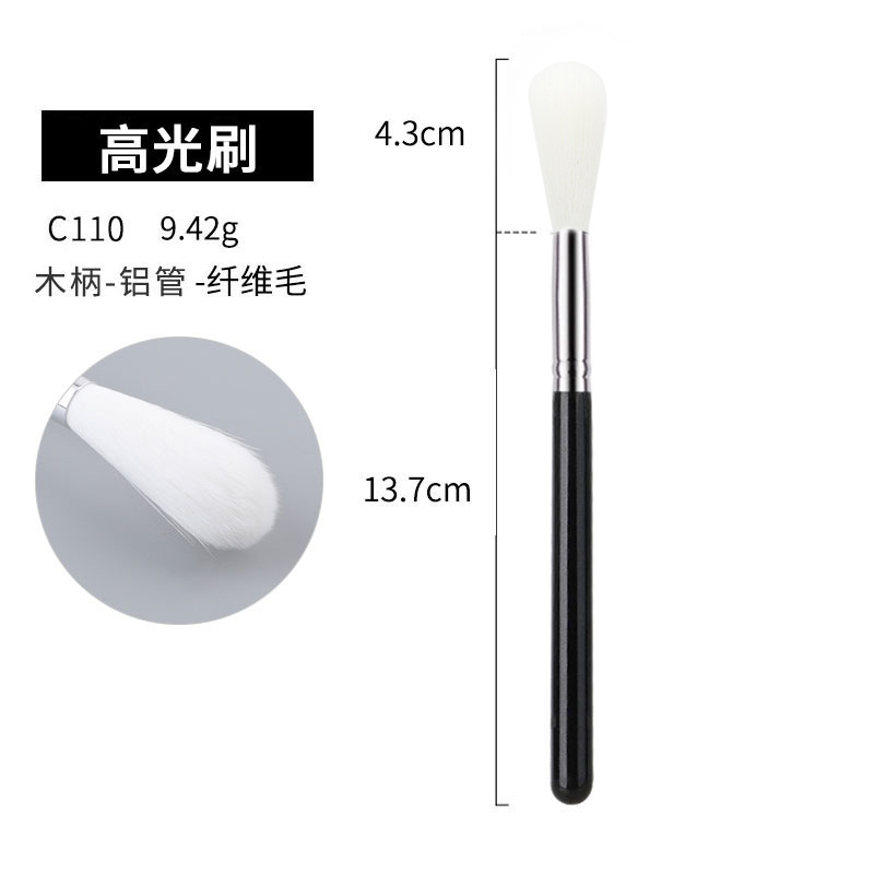 40 sets de cepillo de maquillaje negro y plateado cepillo de sombra de ojos de alta calidad cepillo de concelador cepillo de base cepillo de herramientas de maquillaje conjunto completo