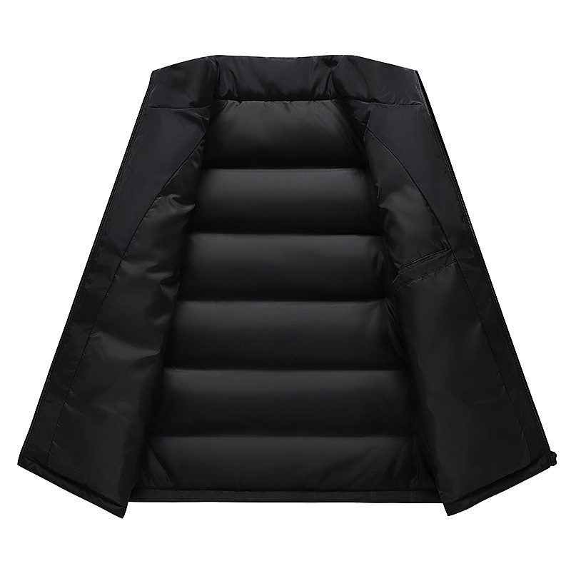 Hombres y mujeres con chaleco de algodón masculino de color sólido publicidad de otoño y invierno chaleco de abrazadera de caballo de pluma compra grupal