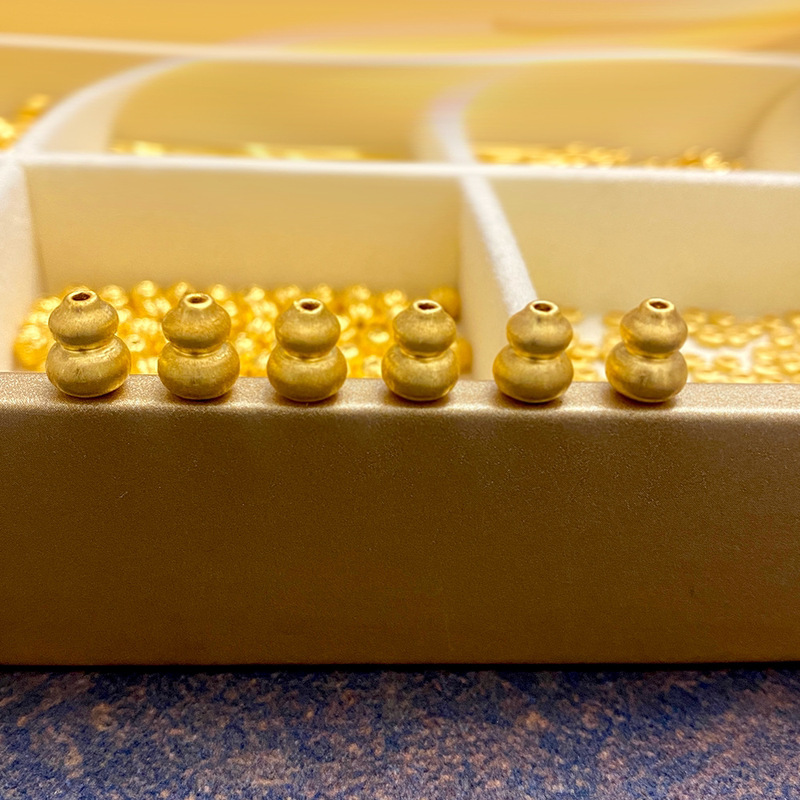 Pure Gold 999 Fulu Brushed Gold Gourd Transfer Beads Hard Gold Lucky Charm Braided Rope Bracelet Gold Accessories Wholesale Pure Gold 999 Fulu Brushed Gold Gourd Transfer Beads Hard Gold Lucky Charm Braided Rope Bracelet Gold Accessories Wholesale