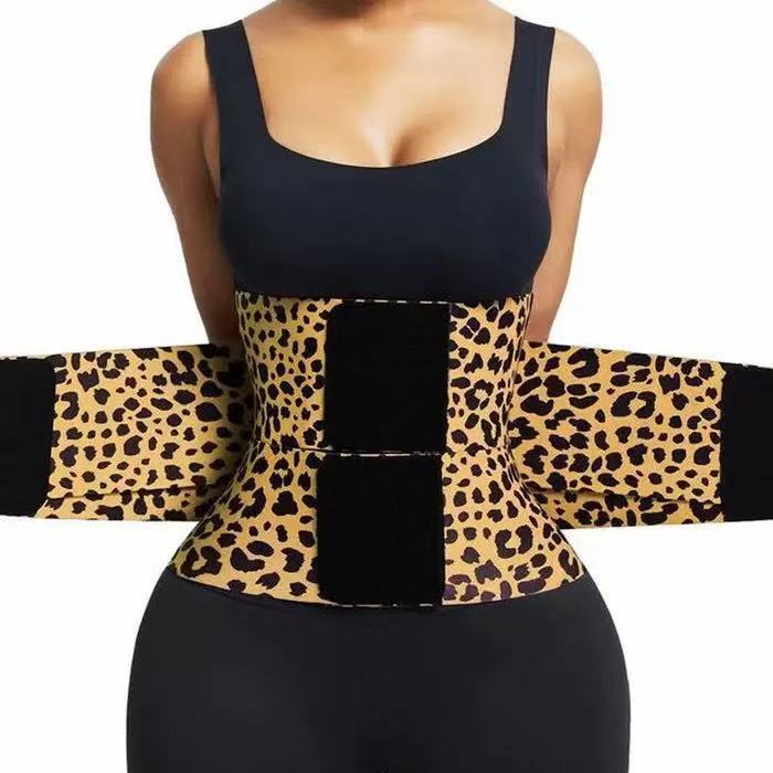 Waist Trainer Sports Restraint Belt Leopard Print Waist Belt Elastic Abdominal Belt Adjustable Elastic Band Fitness Belt Waist Trainer Sports Restraint Belt Leopard Print Waist Belt Elastic Abdominal Belt Adjustable Elastic Band Fitness Belt