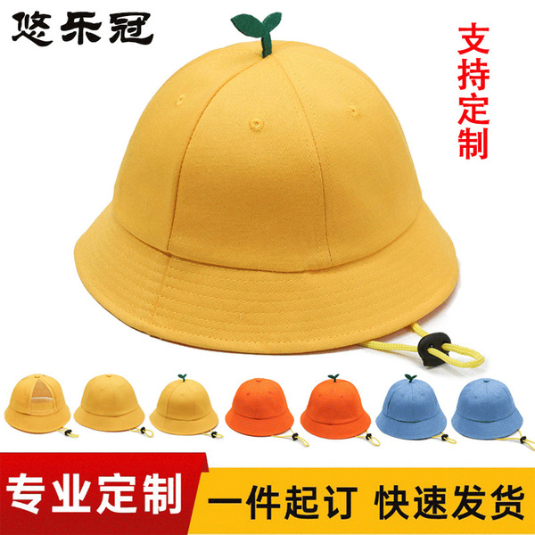 Cotton children's hat for early age for students solar-powered