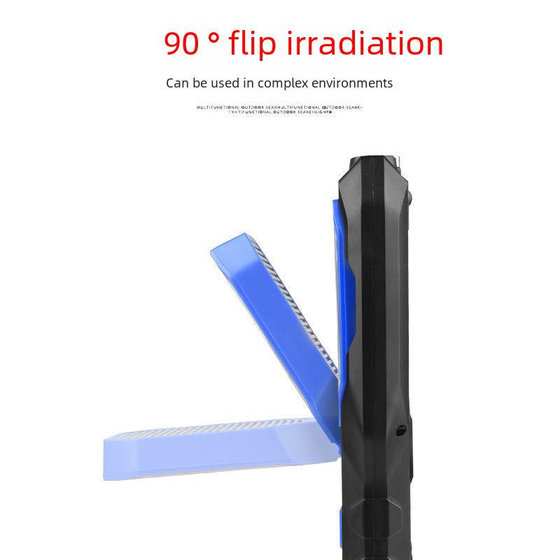 (2개) 새로운 LED 자기 COB 자동차 수리 램프 작업 램프 다기능 충전식 휴대용 야외 조명 손전등