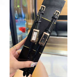 小金表女批发Y圣S罗女表杨树林L兰蓝宝石鳄鱼皮石英中古系列腕表