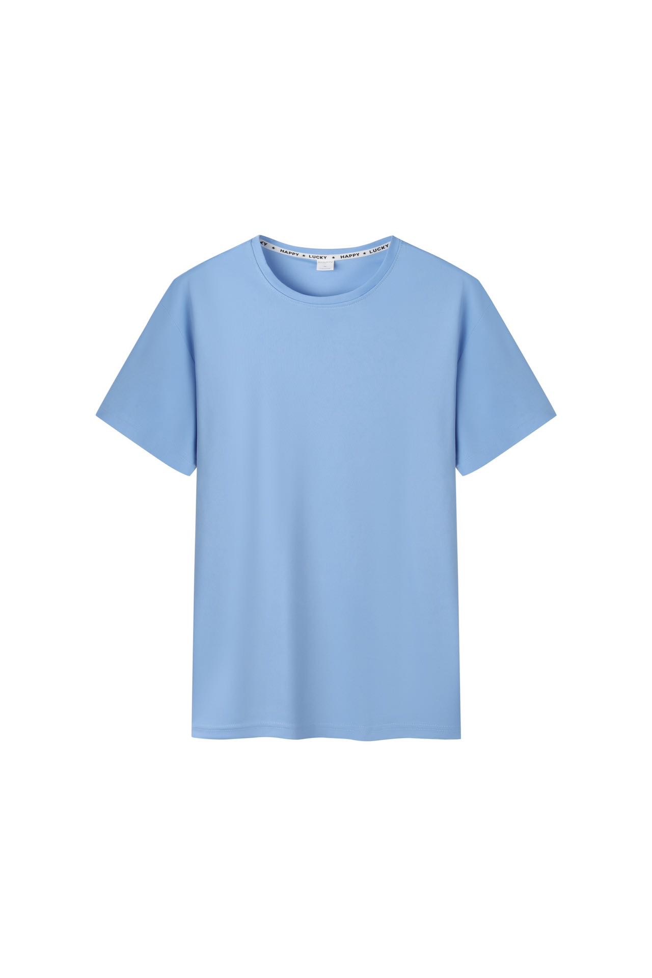 Nueva camiseta de manga corta de cuello redondo casual suelta ropa de trabajo simple ropa de fiesta impresa LOGO impresión al por mayor en stock