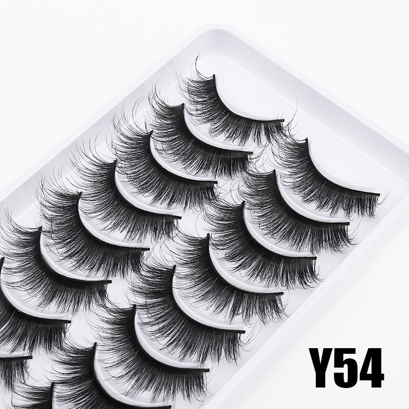 Dingsen fábrica de pestañas postizas suministro estable transfronterizo 10 pares de maquillaje nude COS pestañas de pequeño demonio