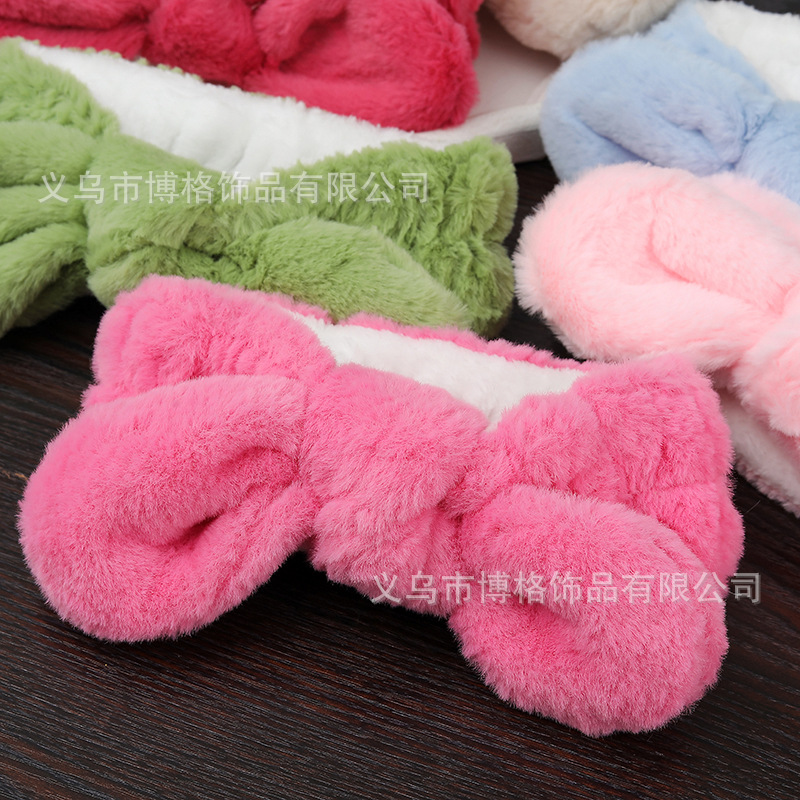 Lavarse la cara especial banda de cabello máscara banda de cabello unisex lavarse la cara maquillaje pelusa banda de cabello al por mayor