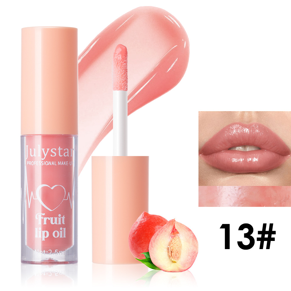 Julystar Fruit-Flavored Mirror Lip Gloss Moisturizing and Hydrating Ten-Color Set Water Gloss Lip Gloss Lipstick Wholesale undefined