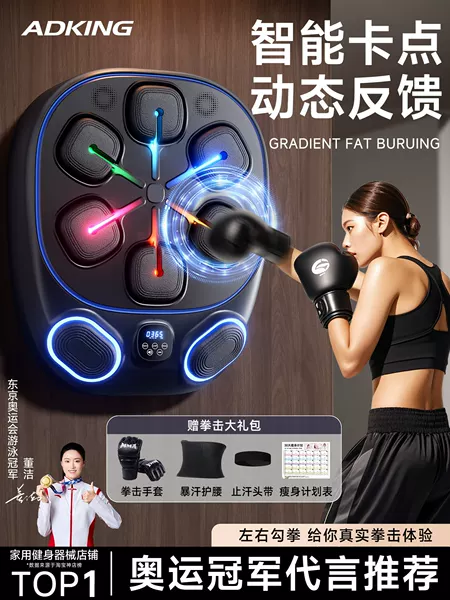 Smart Music Boxing Wall Target for Home Use, Special for Adults and Children, Indoor Stress Relief Device, Fitness Boxing Training Equipment