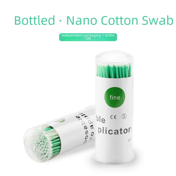 One-Piece Drop-Shipping Bottled Tattoo Nano Cotton Swabs for Eyebrow Tattoo, Pregnancy Eyelashes, Pregnancy Lip Eyelash Grafting Cotton Swabs