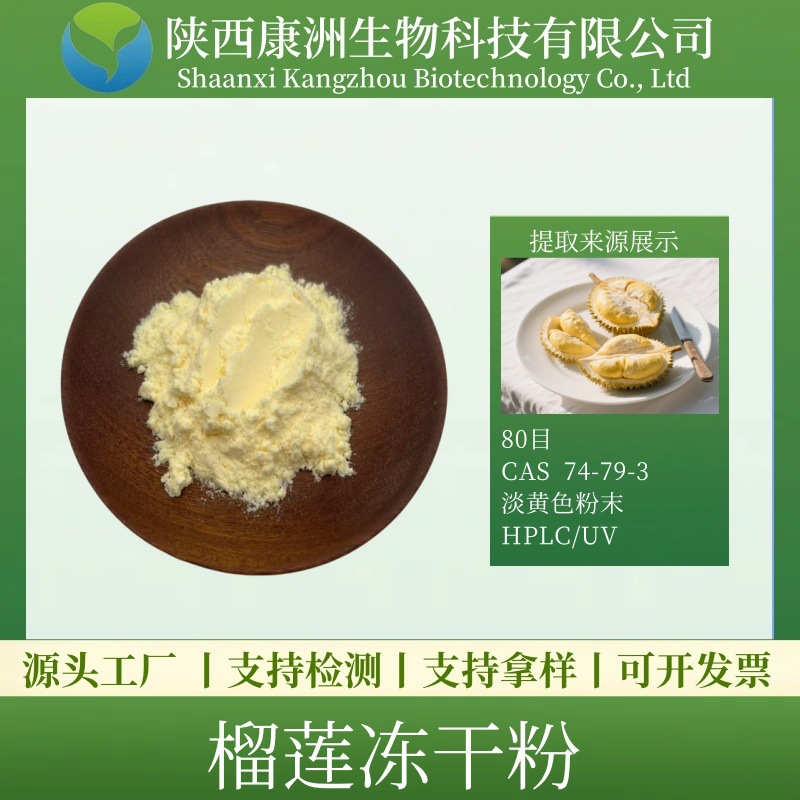榴莲冻干粉 榴莲提取物 冷冻干燥 康洲生物榴莲果粉 现货厂家直供