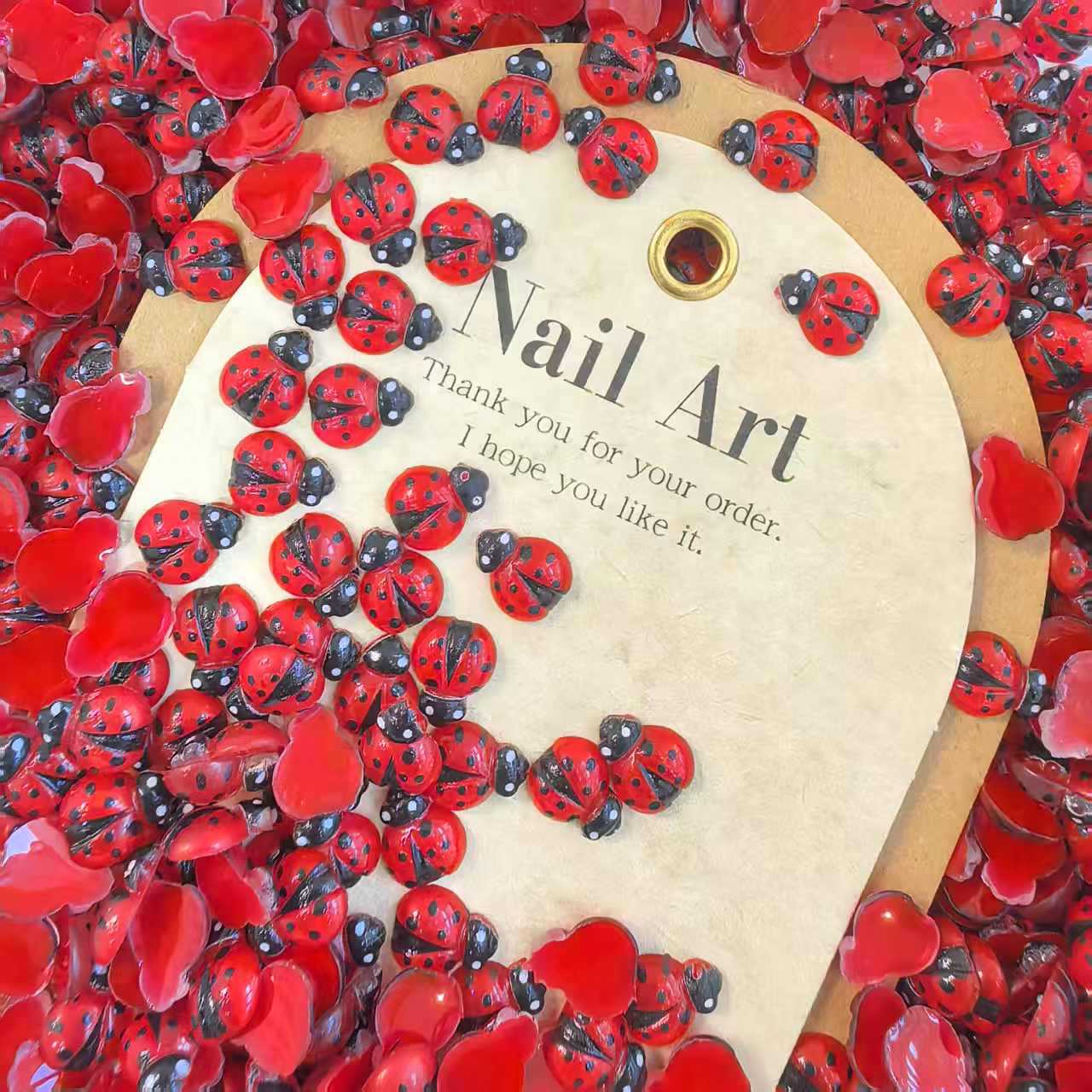 仿真七星瓢虫树脂饰品配件文具玩具服饰工艺品小配饰_16.jp